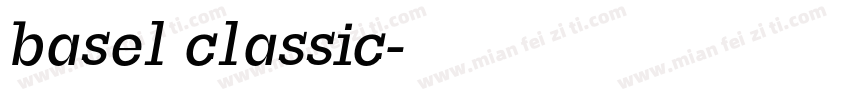 basel classic字体转换